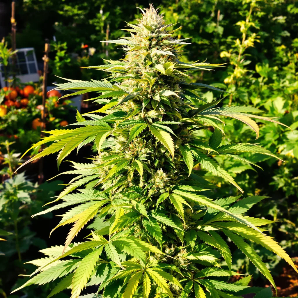 Butter OG 81% indica / 19% sativa — fleur avec trichomes visibles