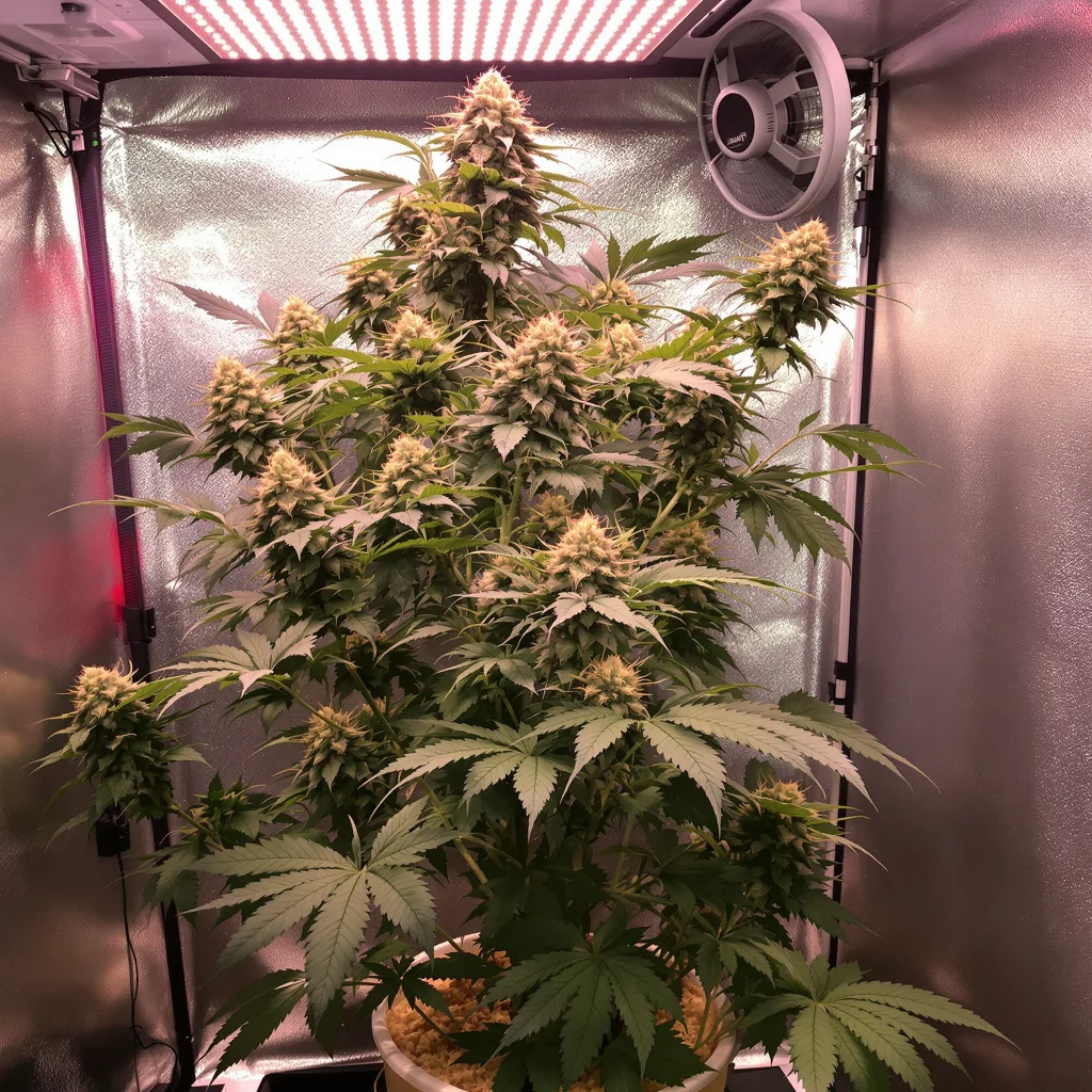 Plante de cannabis Cadillac Purple en floraison — 120-180 cm féminisée