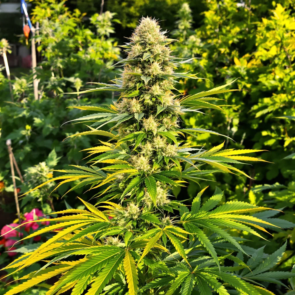Cadillac Purple 60% indica / 40% sativa — fleur avec trichomes visibles