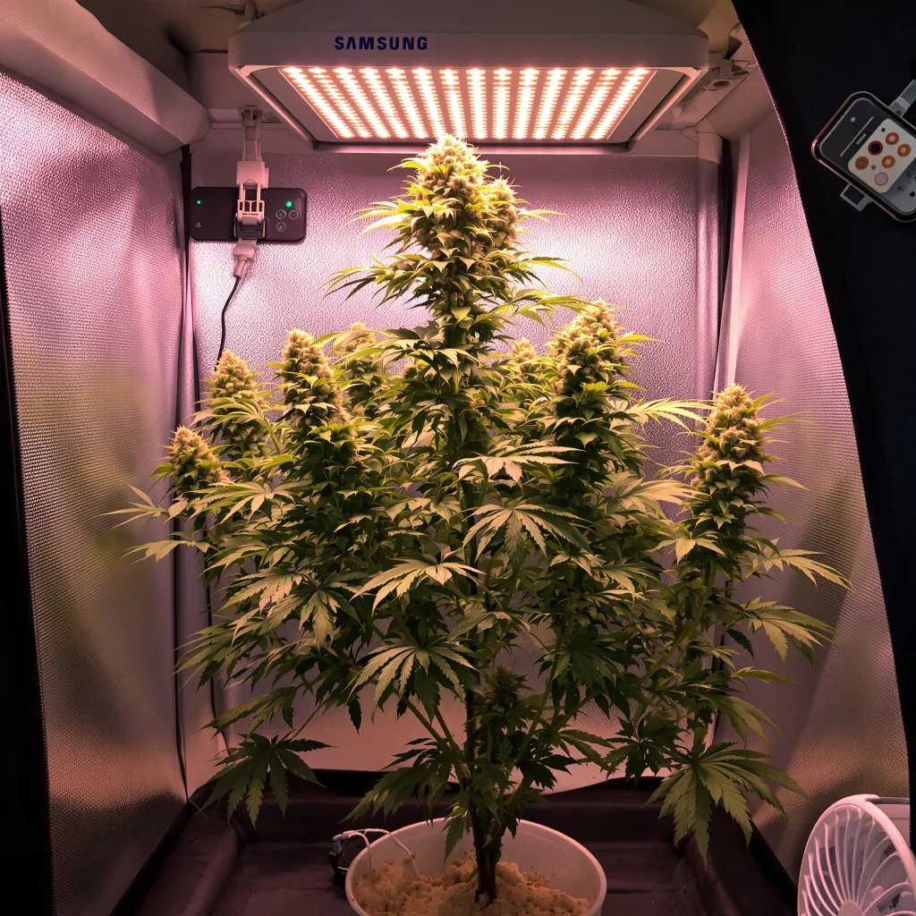 Plante de cannabis Cake Bomb en floraison — 120-180 cm féminisée