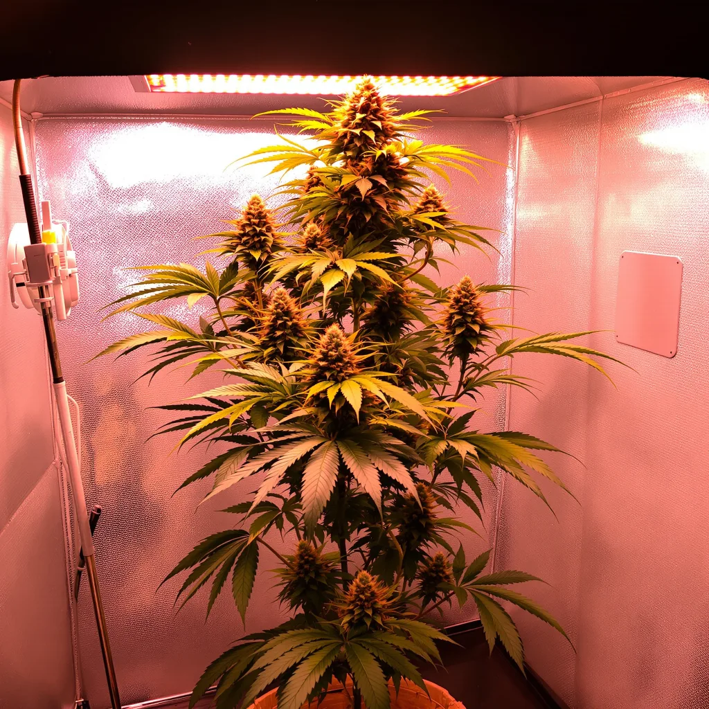 Plante de cannabis California Love en floraison — 150-200 cm féminisée