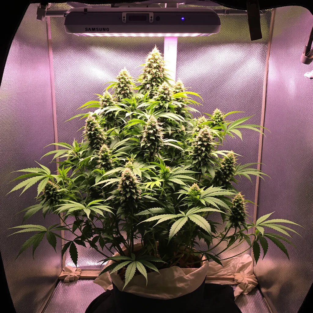 Plante de cannabis Candy Cane en floraison — 60-100 cm autofloraison