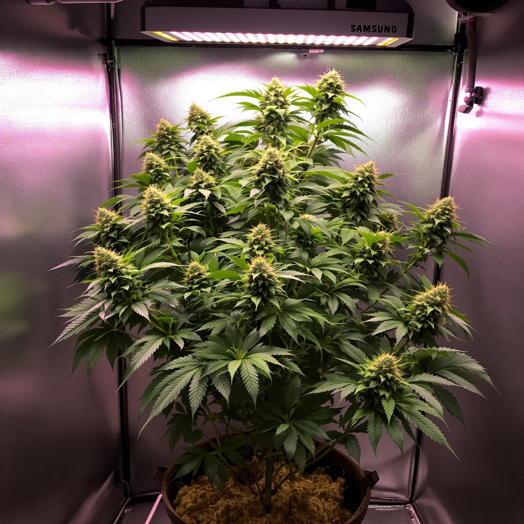 Plante de cannabis Candy Cane en floraison — 90-130 cm féminisée