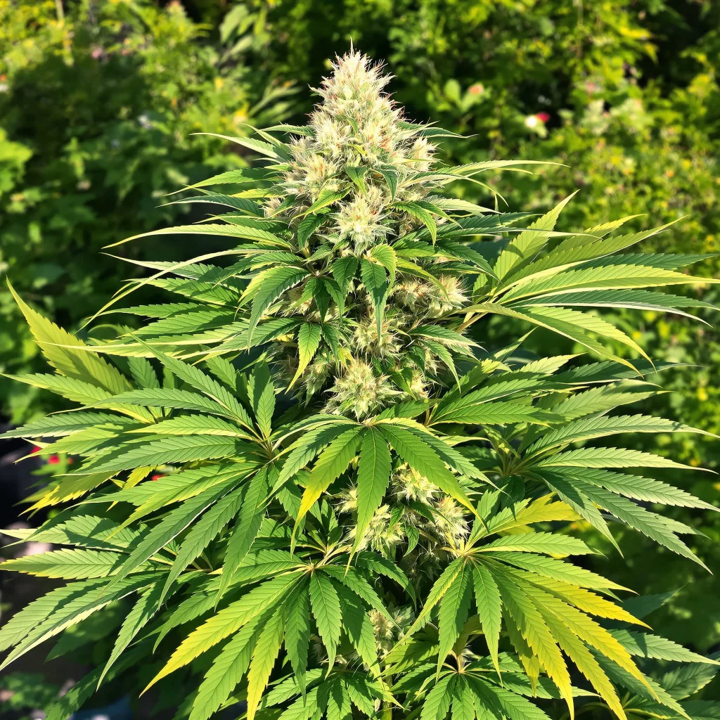 Candy Cane 88% indica / 12% sativa — fleur avec trichomes visibles