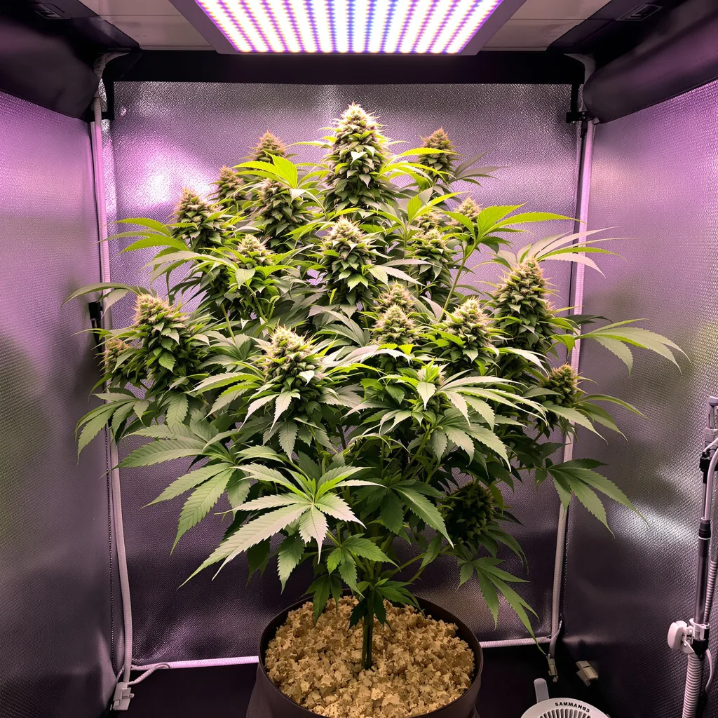 Plante de cannabis Candy Cream en floraison — 60-100 cm autofloraison