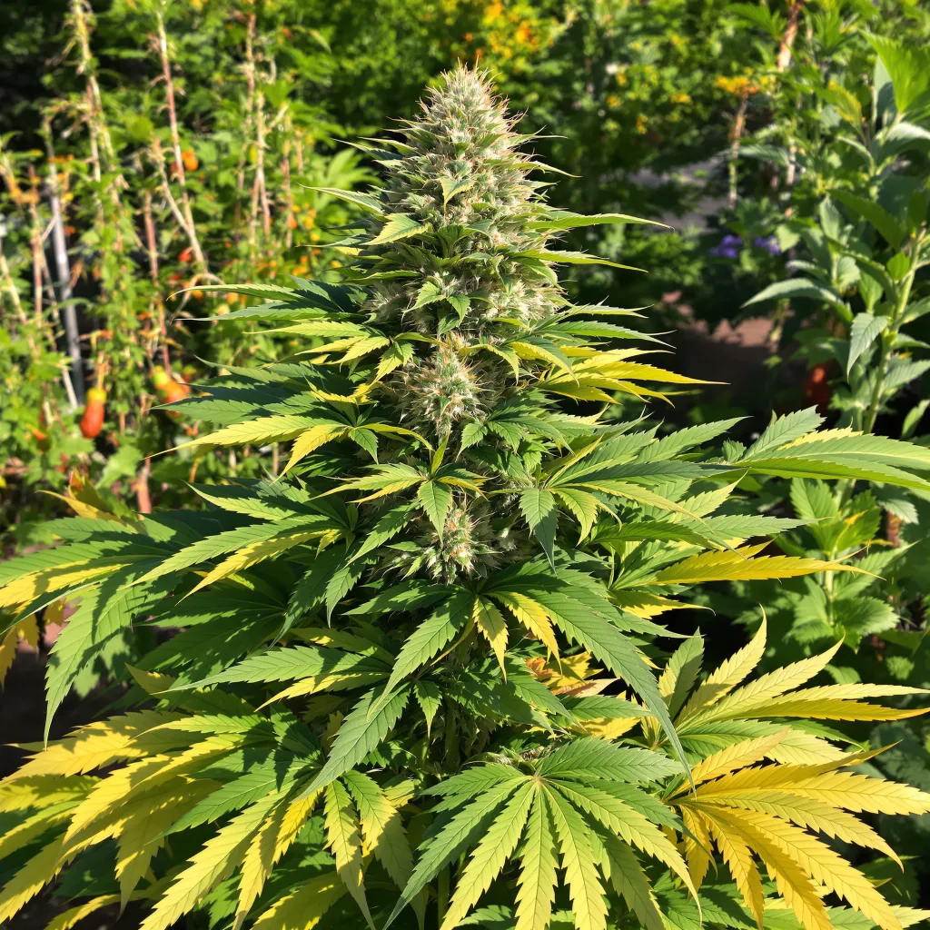 Candy Cream 66% indica / 34% sativa — fleur avec trichomes visibles
