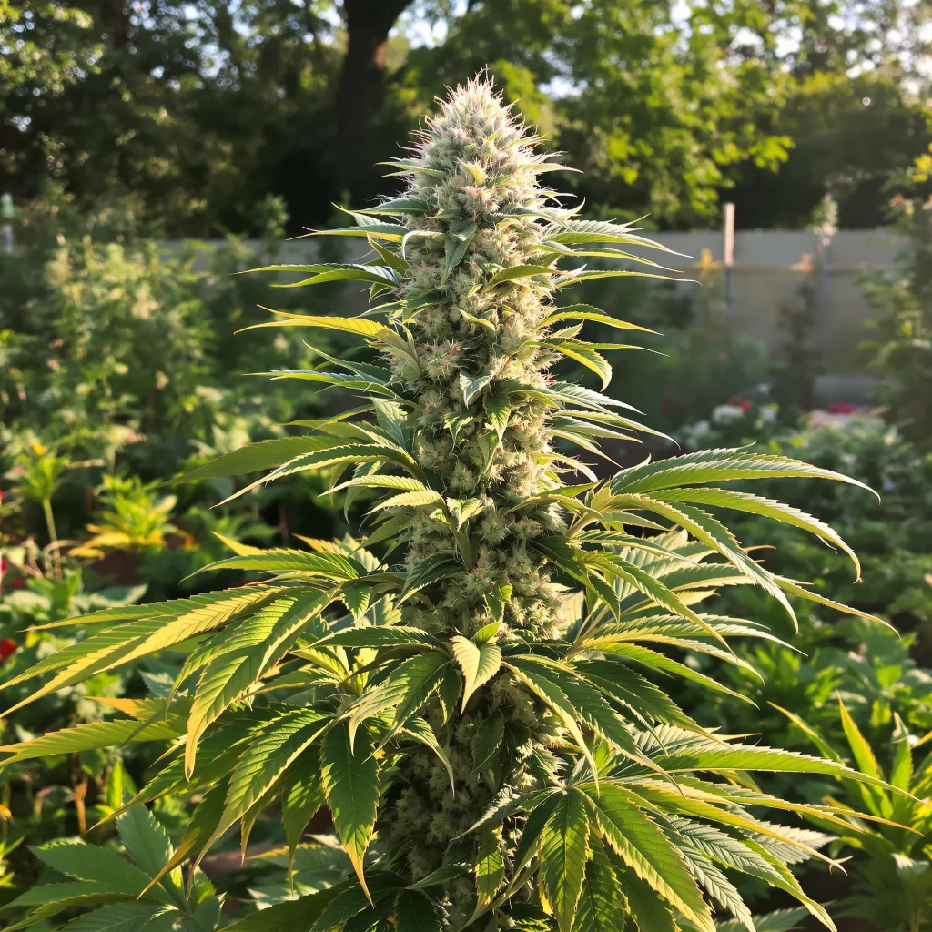Candy Jack 50% indica / 50% sativa — fleur avec trichomes visibles
