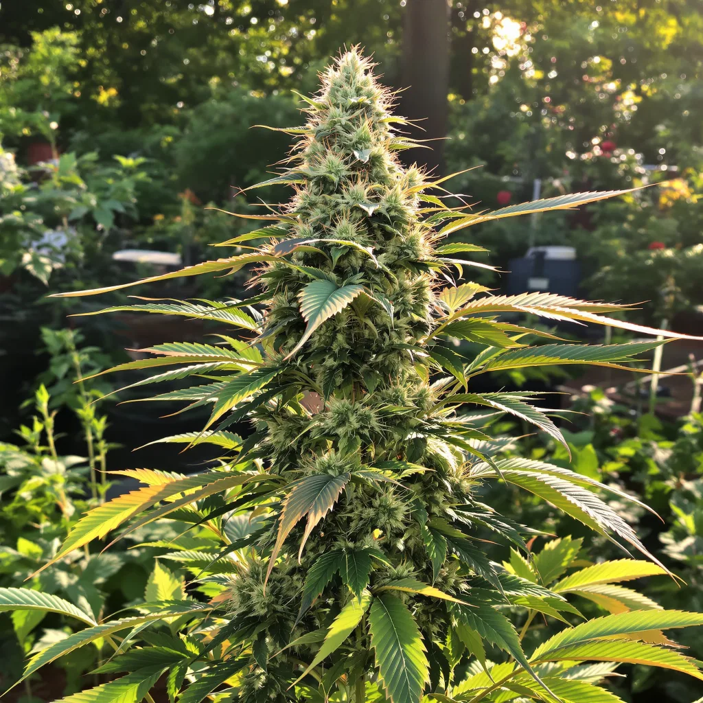 Candyland Peyote 56% indica / 44% sativa — fleur avec trichomes visibles