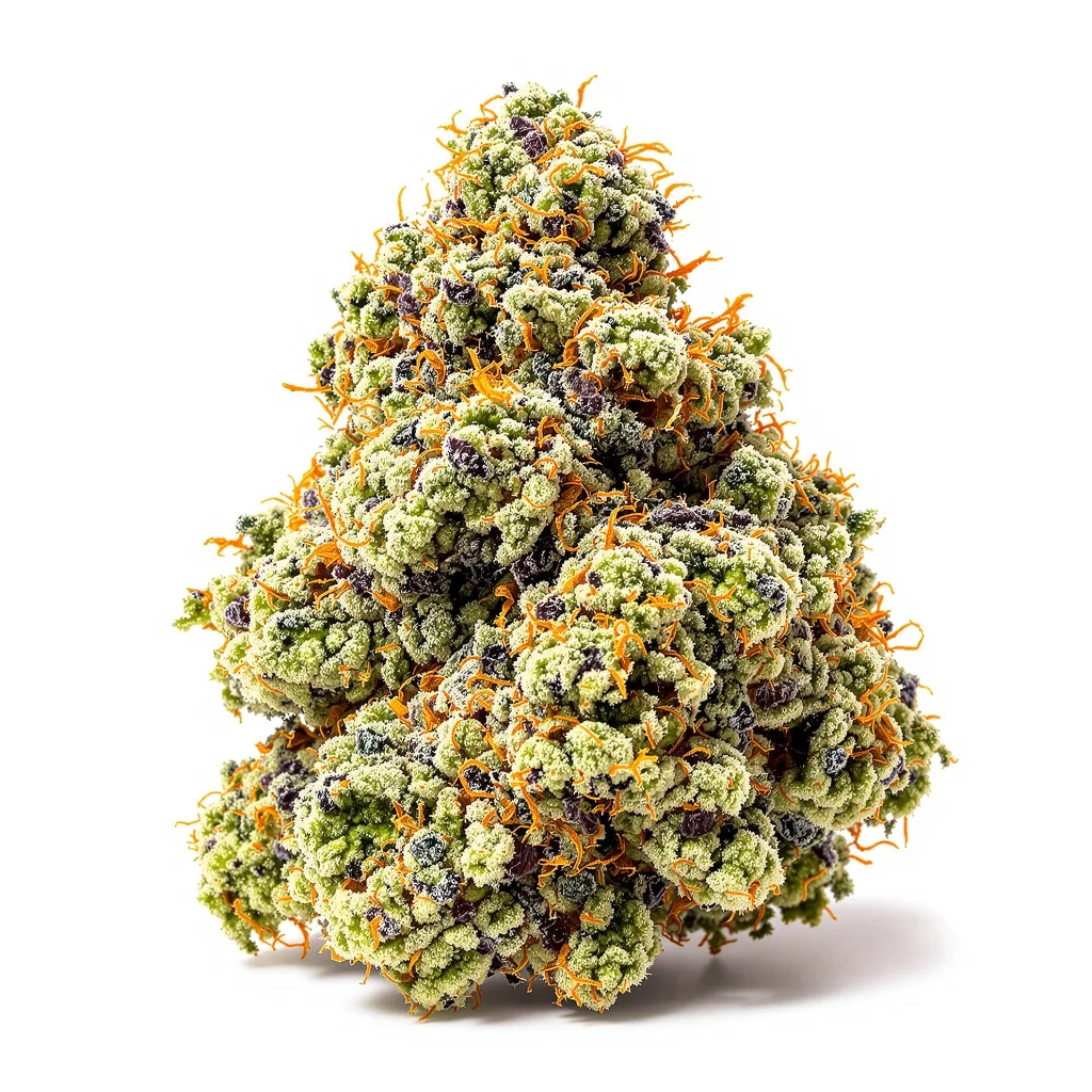 Candyland Peyote 56% indica / 44% sativa — fleur avec trichomes visibles