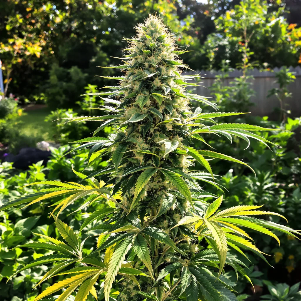 Canna-Tsu 38% indica / 62% sativa — fleur avec trichomes visibles