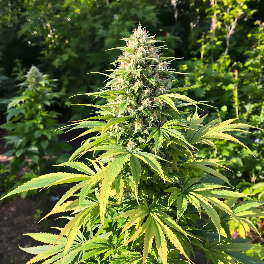 Capers 71% indica / 29% sativa — fleur avec trichomes visibles