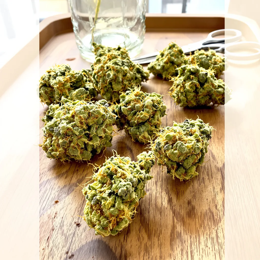 Casey Jones 25% indica / 80% sativa — fleur avec trichomes visibles