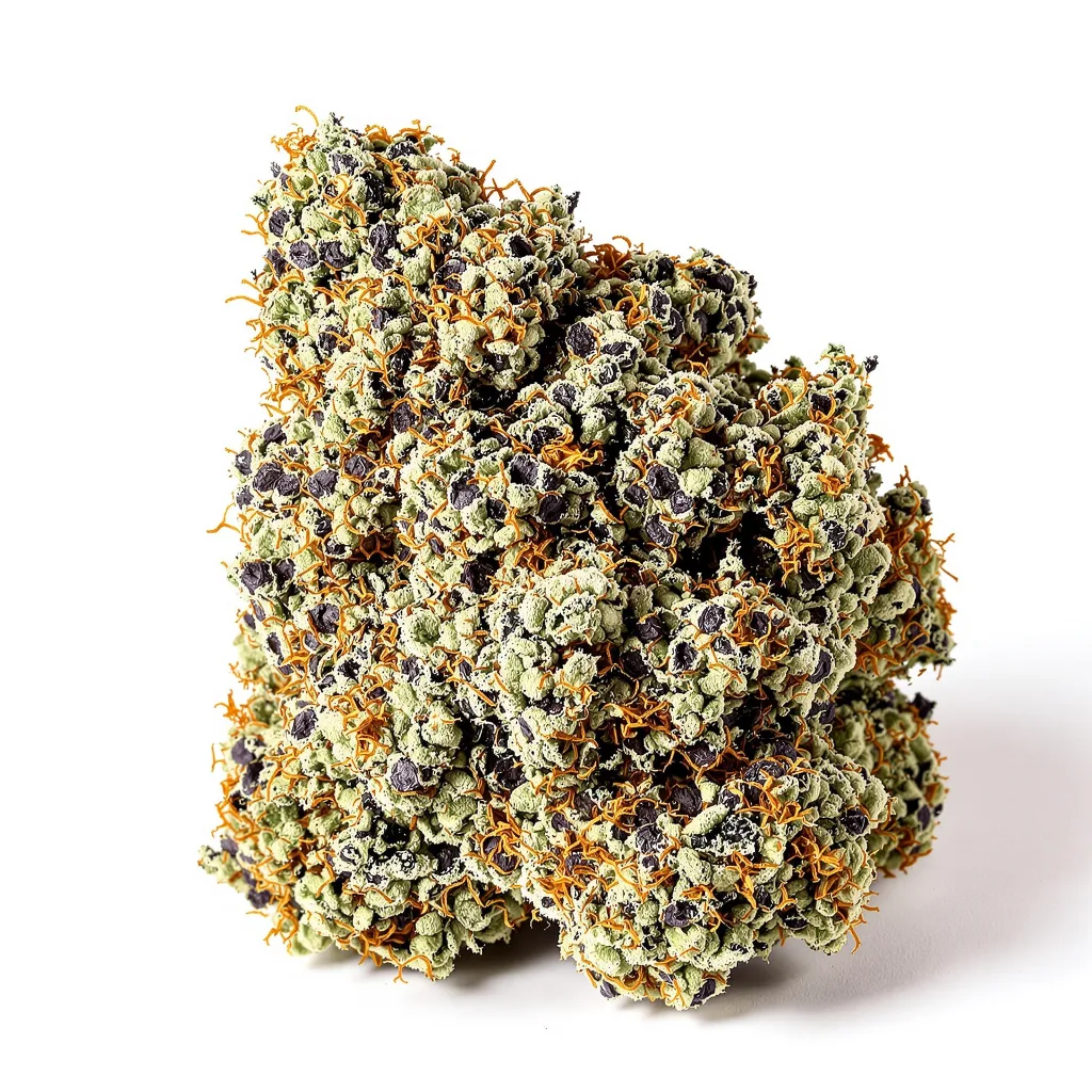 Casper OG 71% indica / 29% sativa — fleur avec trichomes visibles