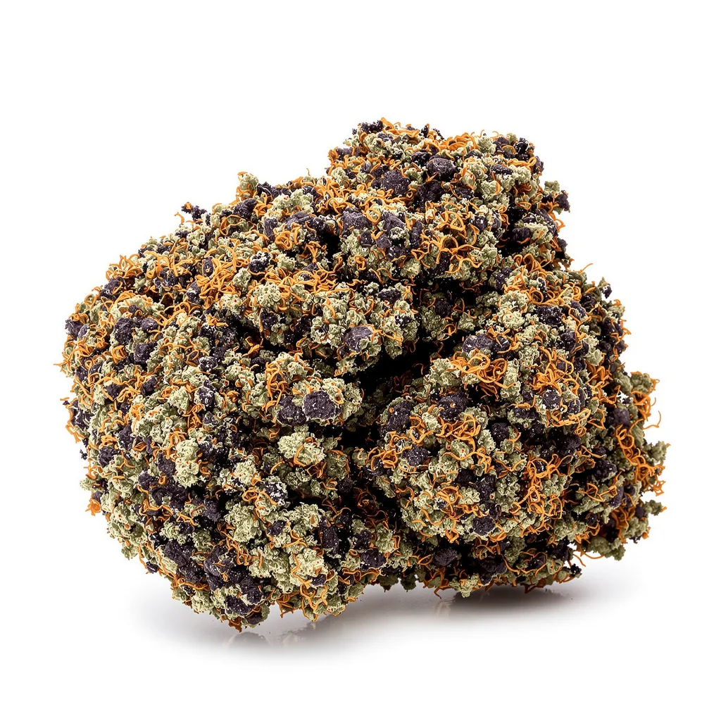 Cataract Kush 90% indica / 50% sativa — fleur avec trichomes visibles