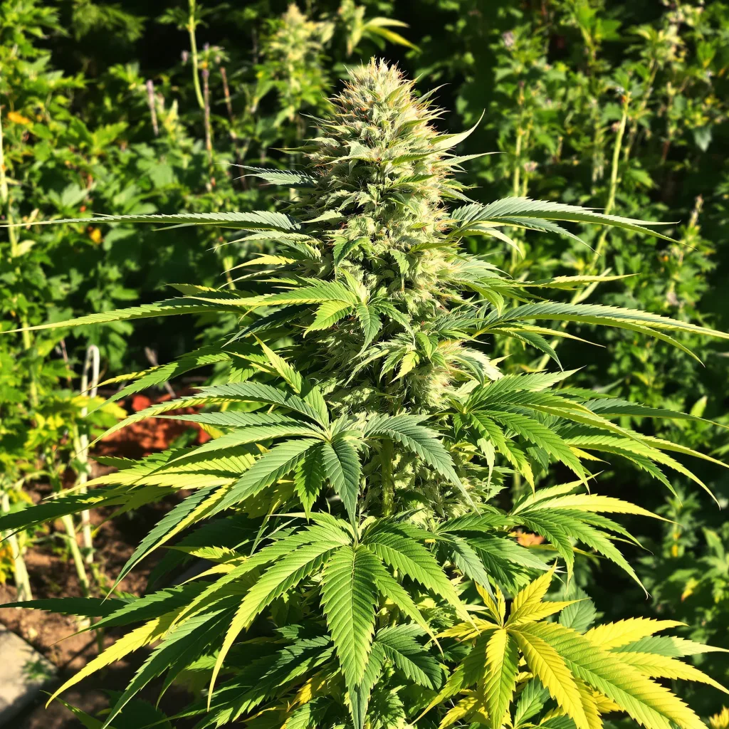 CBD 3D 51% indica / 49% sativa — fleur avec trichomes visibles