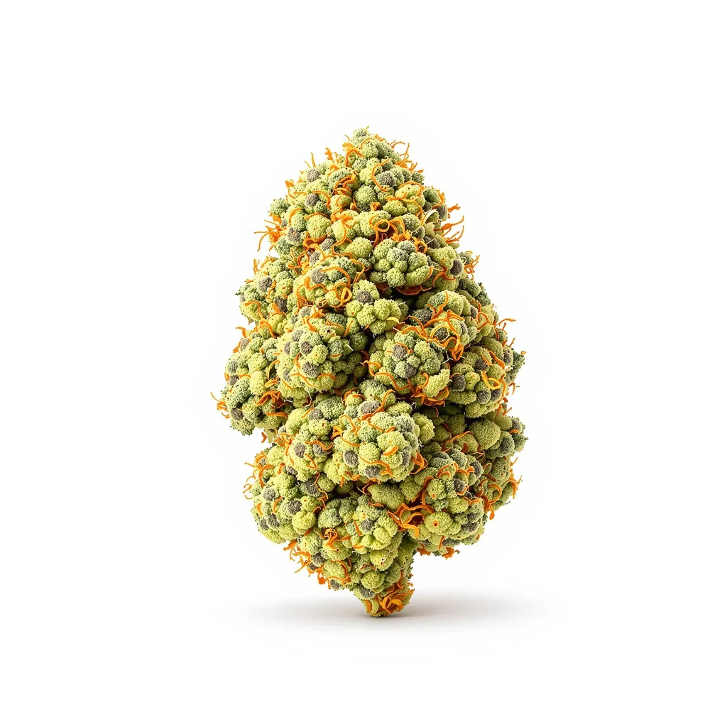 CBD 3D 51% indica / 49% sativa — fleur avec trichomes visibles