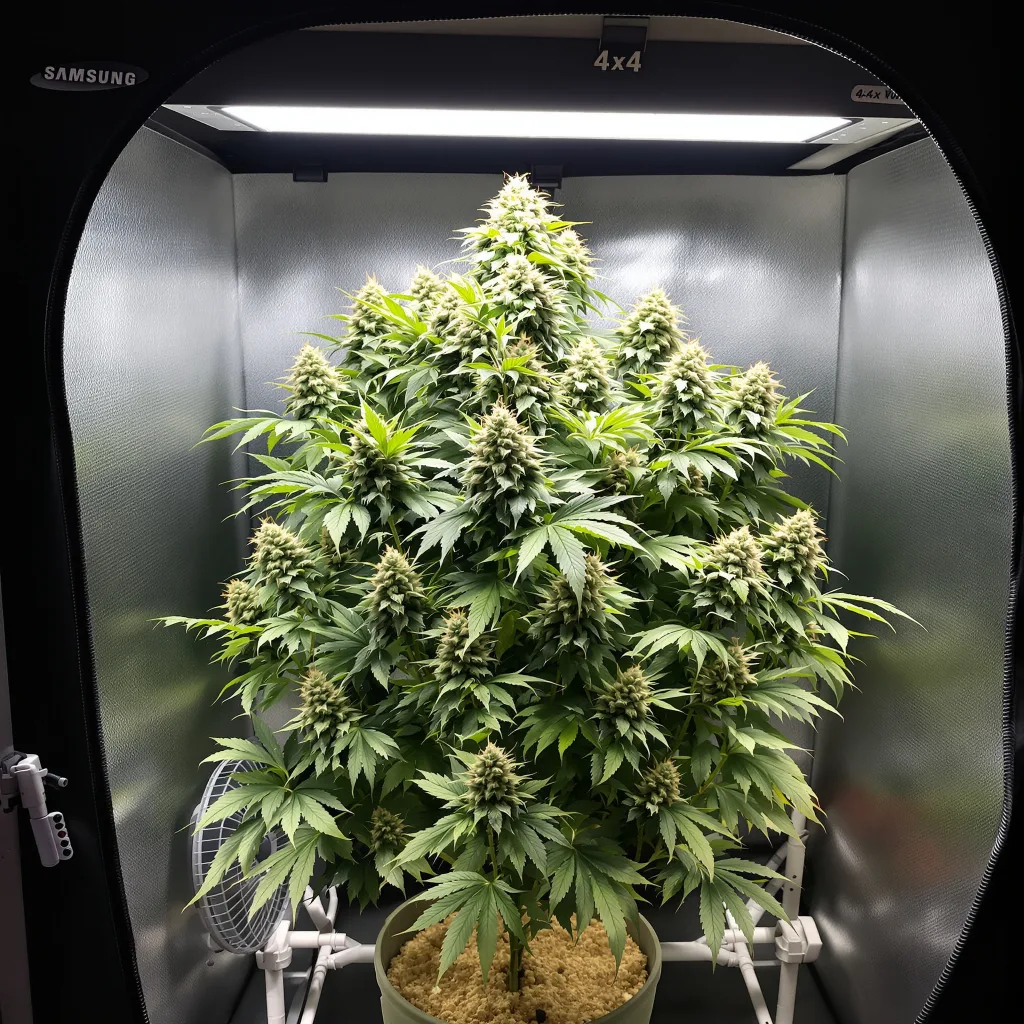 Plante de cannabis CBD Blue Shark en floraison — 120-180 cm féminisée