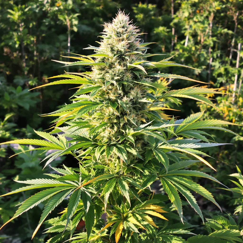 CBD Cream &amp; Cheese 40% indica / 60% sativa — fleur avec trichomes visibles