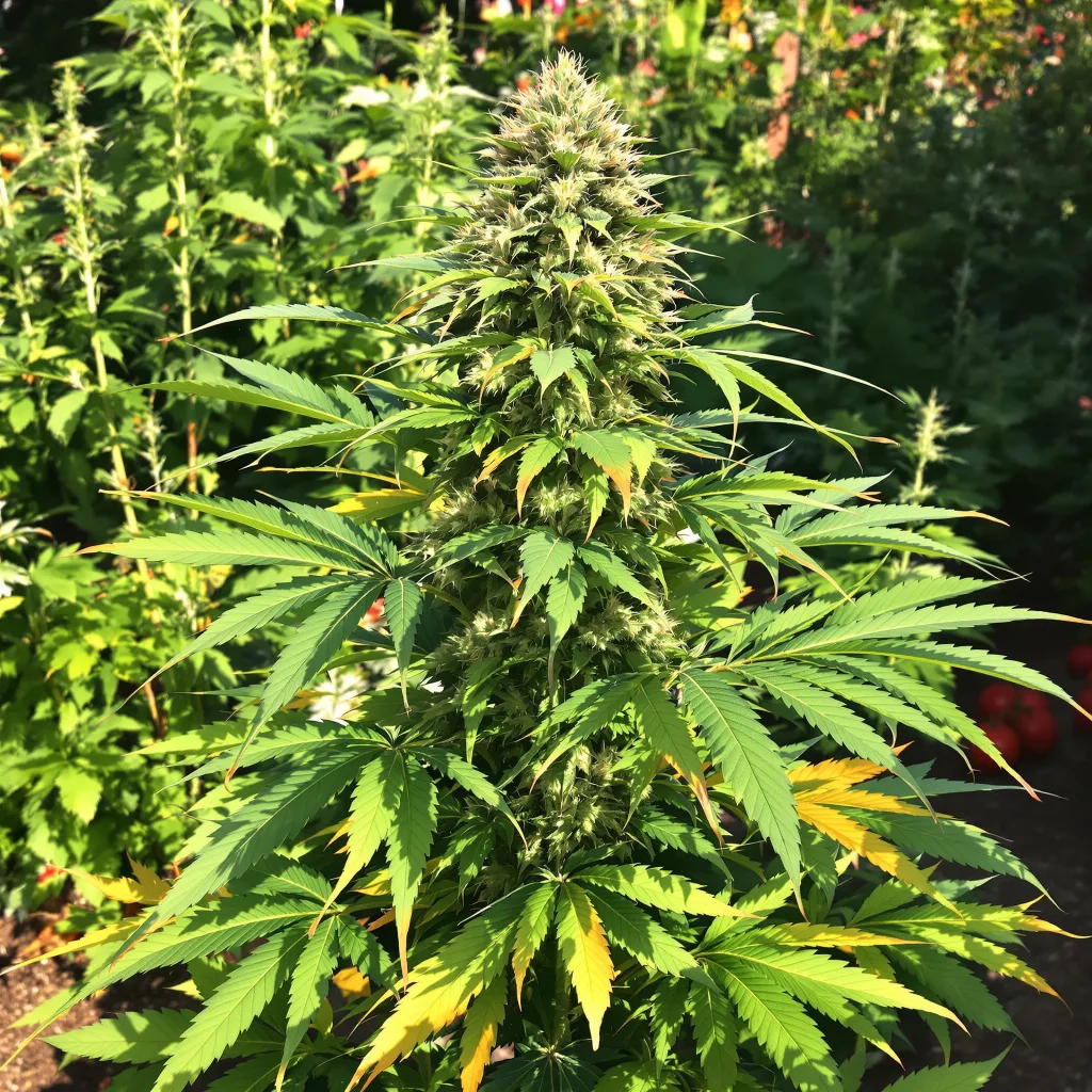 CBD Critical Cure 48% indica / 52% sativa — fleur avec trichomes visibles