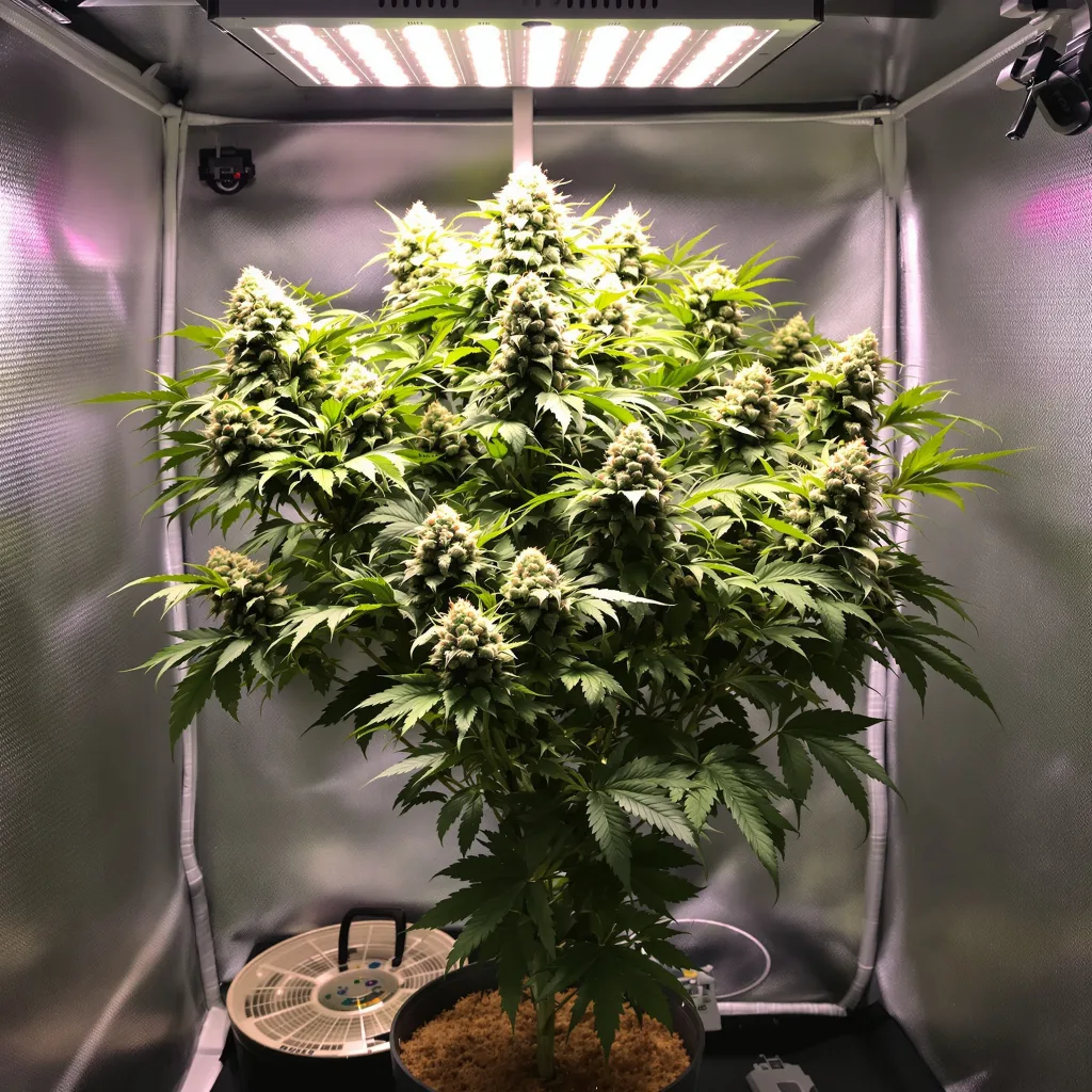Plante de cannabis CBD Critical Mango en floraison — 120-180 cm féminisée