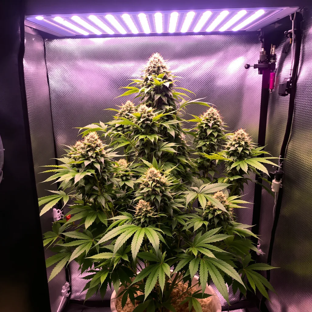 Plante de cannabis CBD Critical Mass en floraison — 120-180 cm féminisée