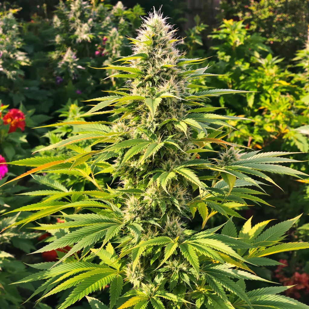 CBD Critical Mass 41% indica / 59% sativa — fleur avec trichomes visibles