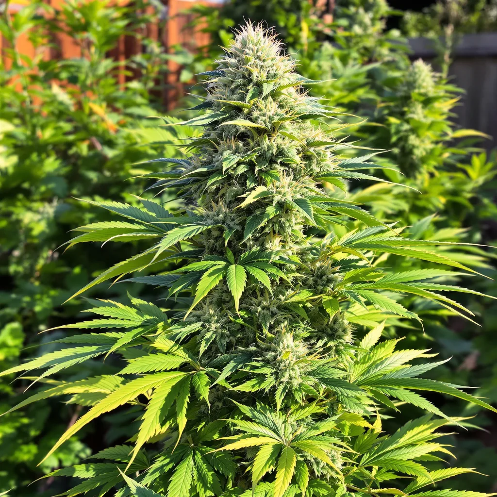 CBD Haze 40% indica / 60% sativa — fleur avec trichomes visibles