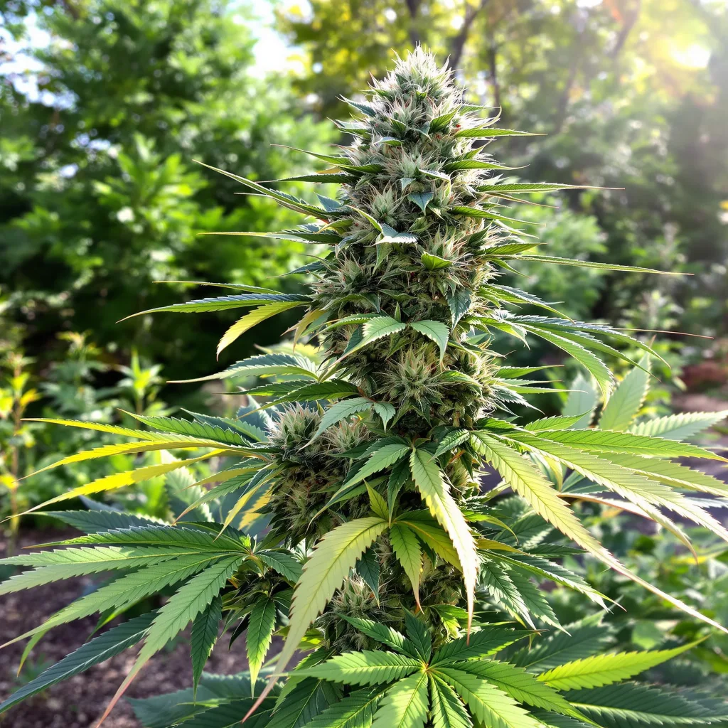 CBD Moby Dick 58% indica / 42% sativa — fleur avec trichomes visibles