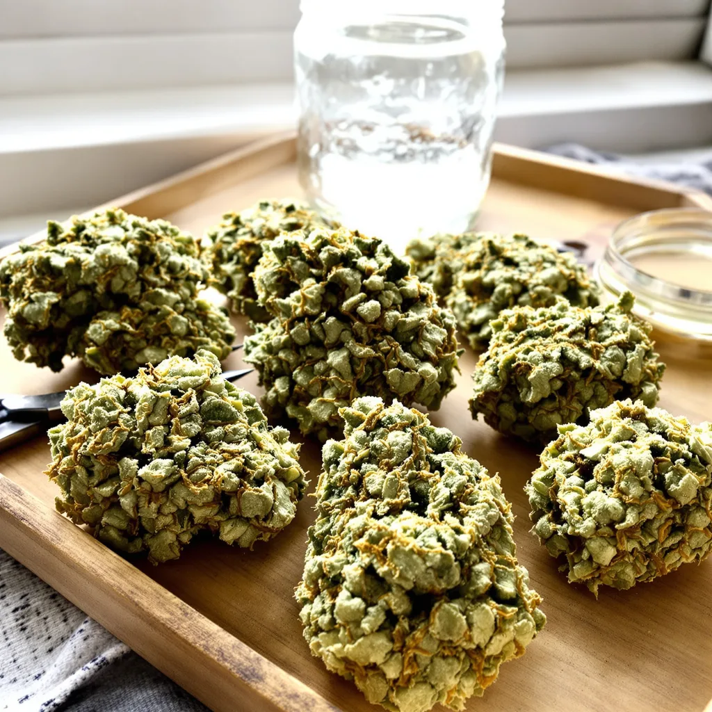CBD Shark 41% indica / 59% sativa — fleur avec trichomes visibles