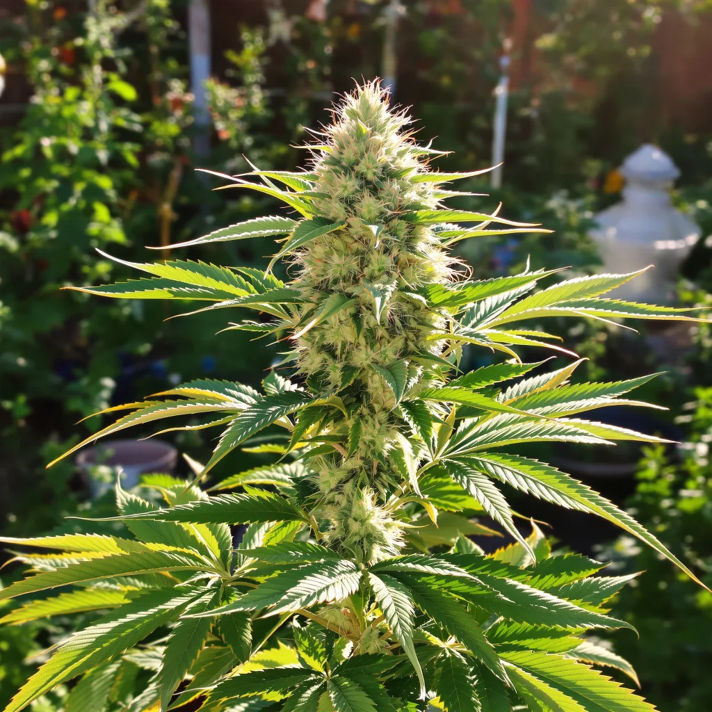 CBD Solomatic 59% indica / 41% sativa — fleur avec trichomes visibles