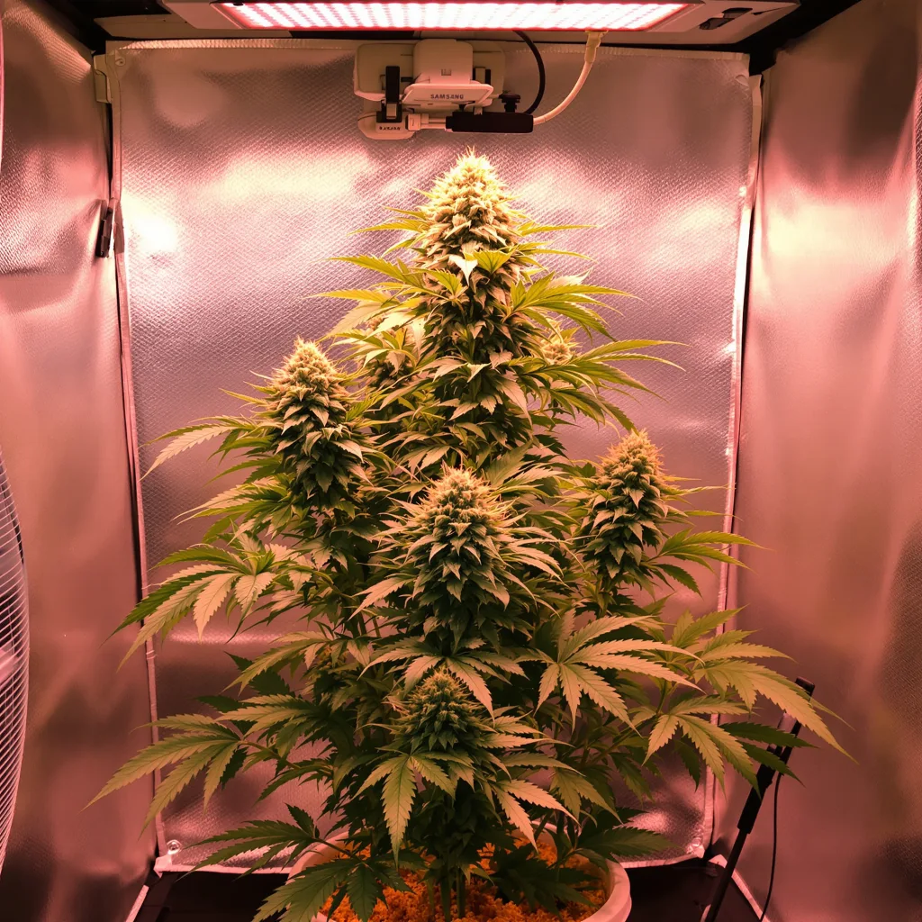 Plante de cannabis CBD Stress Killer en floraison — 120-180 cm féminisée