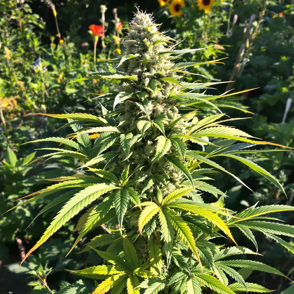 CBD Stress Killer 59% indica / 41% sativa — fleur avec trichomes visibles