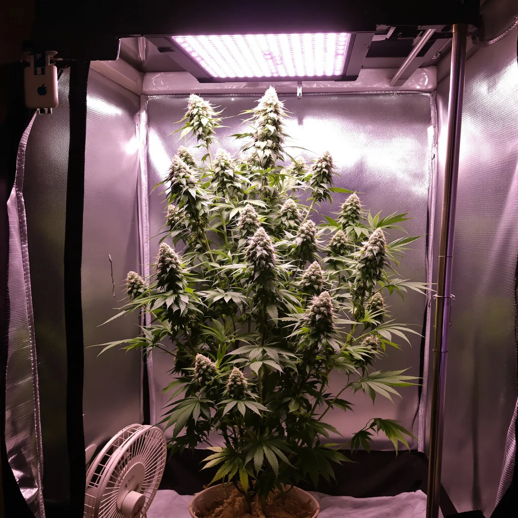 Plante de cannabis Cereal Milk en floraison — 60-100 cm autofloraison