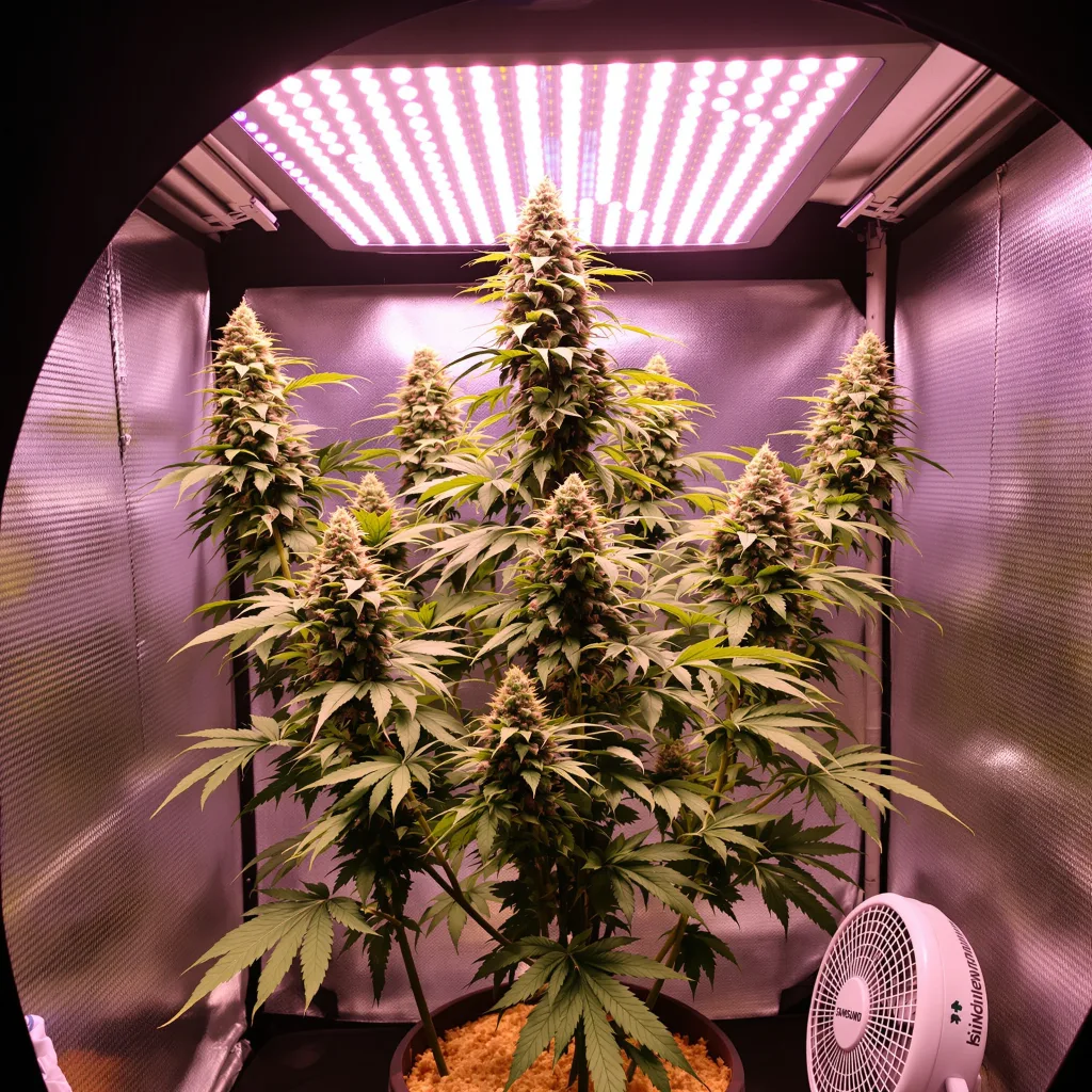 Plante de cannabis Cereal Milk en floraison — 120-180 cm féminisée
