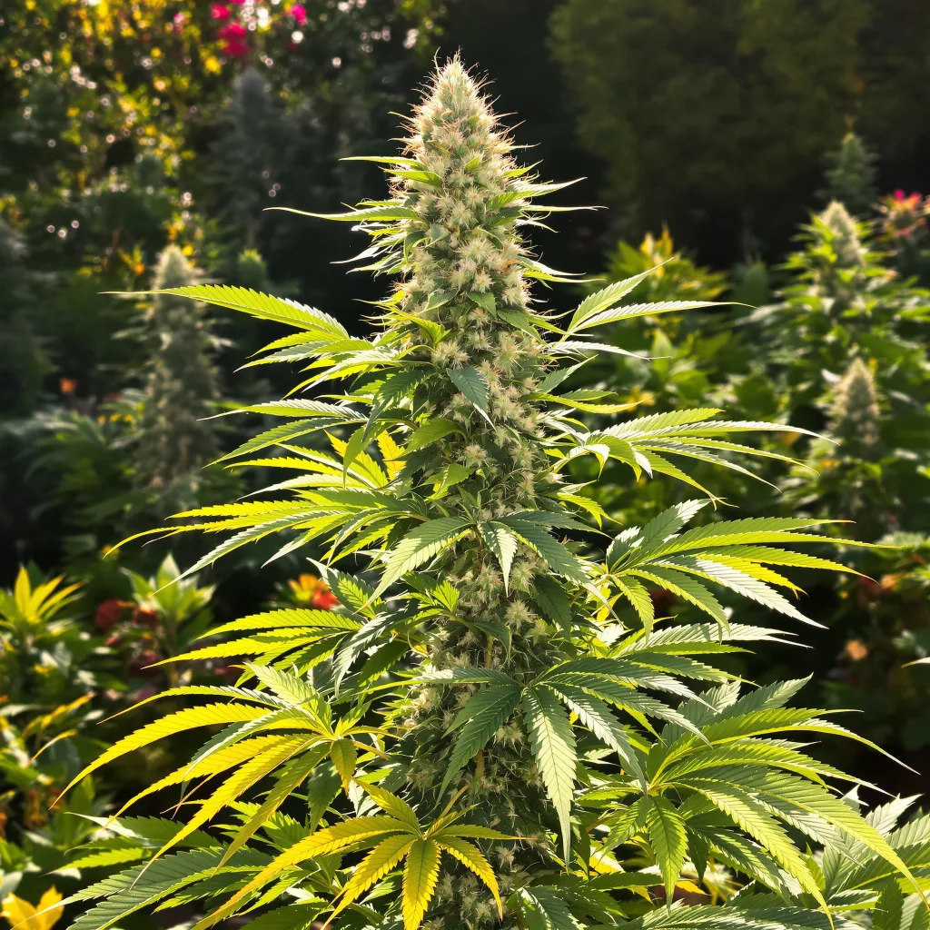 Cereal Milk 50% indica / 50% sativa — fleur avec trichomes visibles