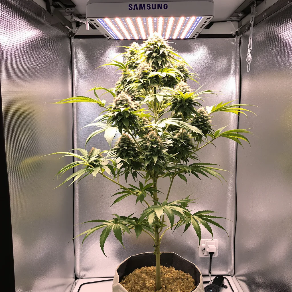 Plante de cannabis Champagne Kush en floraison — 120-180 cm féminisée