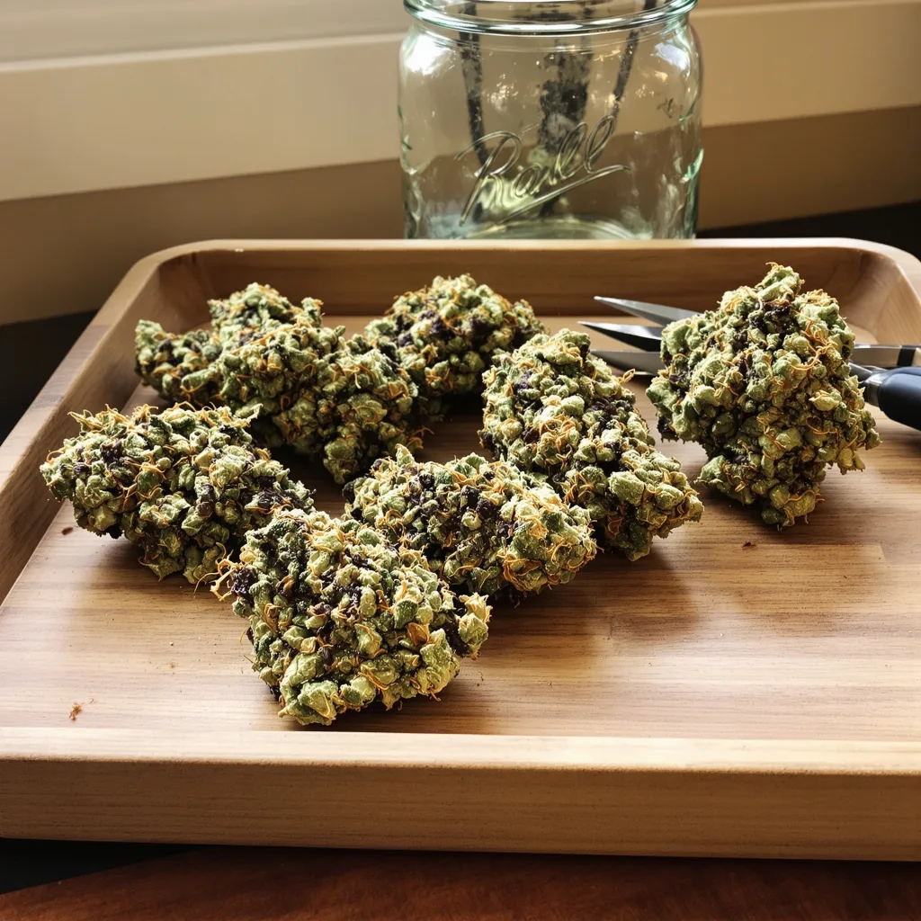 Cheese 60% indica / 40% sativa — fleur avec trichomes visibles