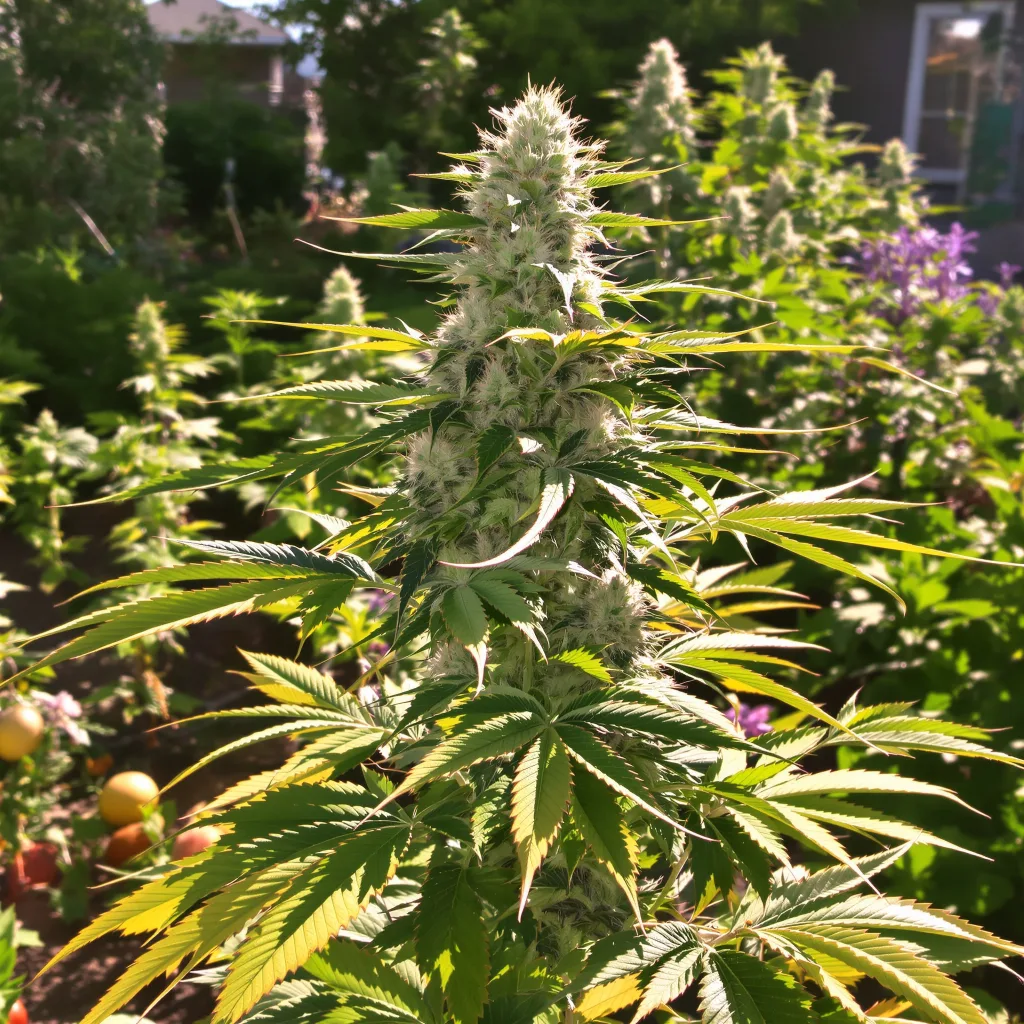 Cheese 60% indica / 40% sativa — fleur avec trichomes visibles