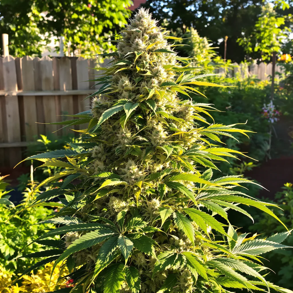 Cheeseburger 38% indica / 62% sativa — fleur avec trichomes visibles