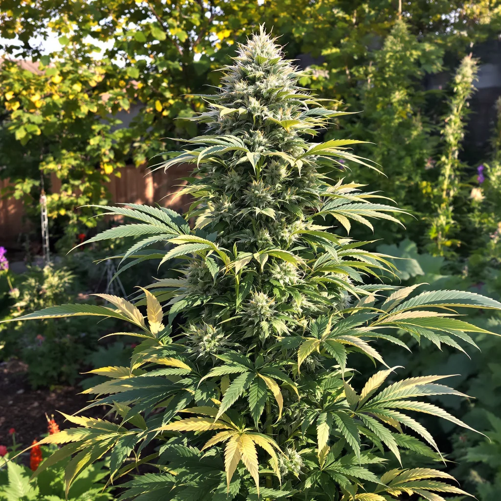 Cheeseburger 38% indica / 62% sativa — fleur avec trichomes visibles