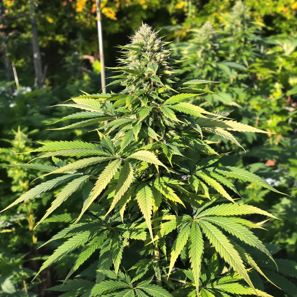 Chem Scout 86% indica / 14% sativa — fleur avec trichomes visibles