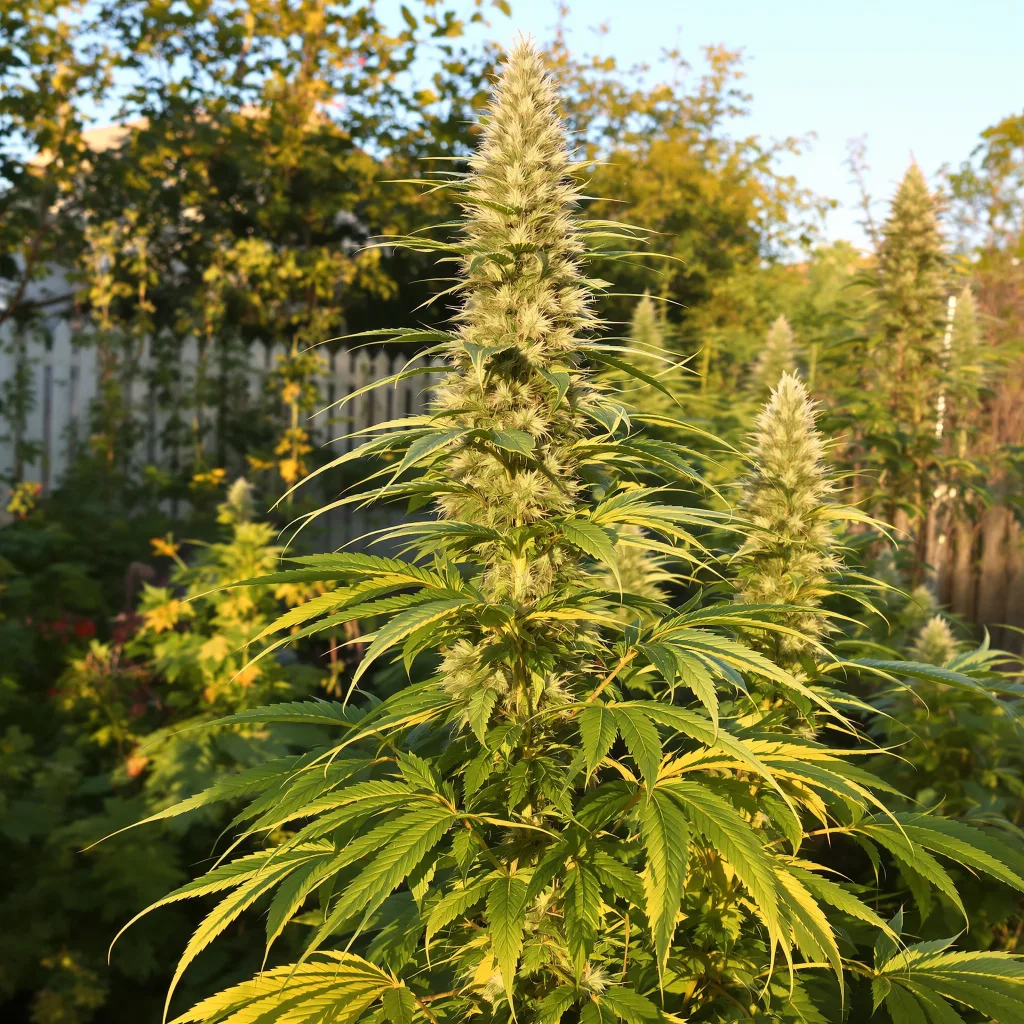 Chem Valley Kush 23% indica / 77% sativa — fleur avec trichomes visibles