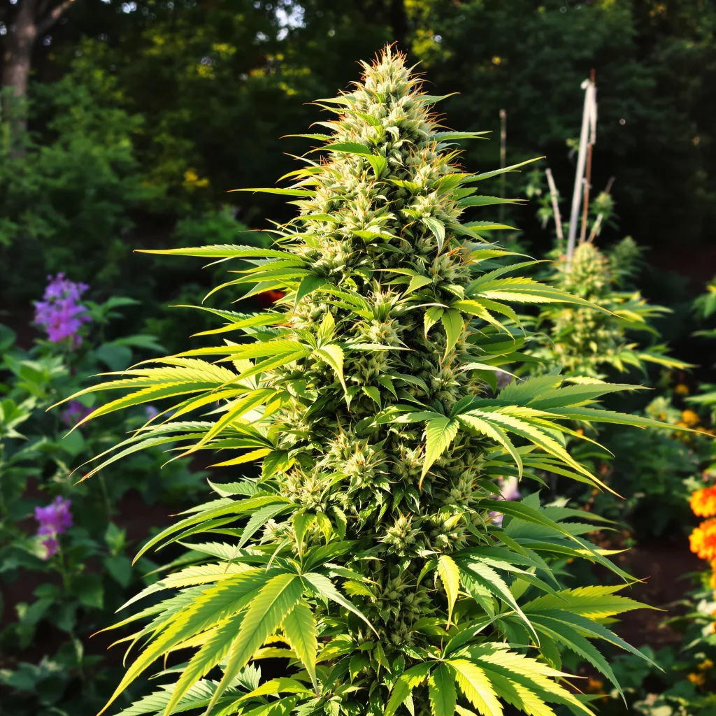 Chemdawg 91 38% indica / 62% sativa — fleur avec trichomes visibles