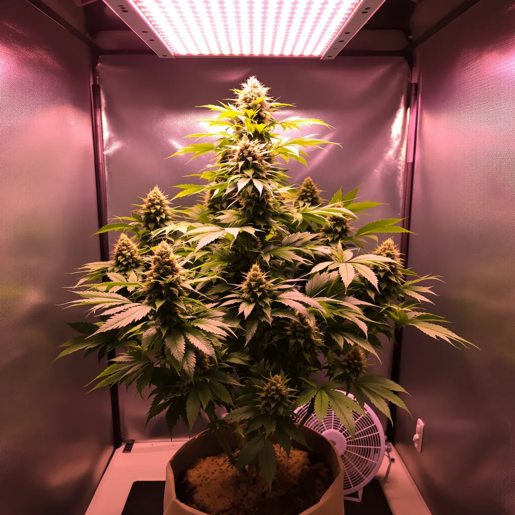 Plante de cannabis Chemdog #4 en floraison — 90-130 cm féminisée