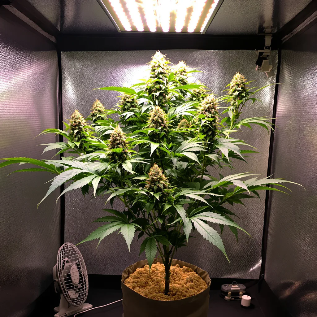 Plante de cannabis Cherries Jubilee en floraison — 90-130 cm féminisée