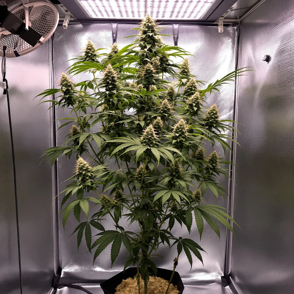 Plante de cannabis Cherry AK-47 en floraison — 150-200 cm féminisée