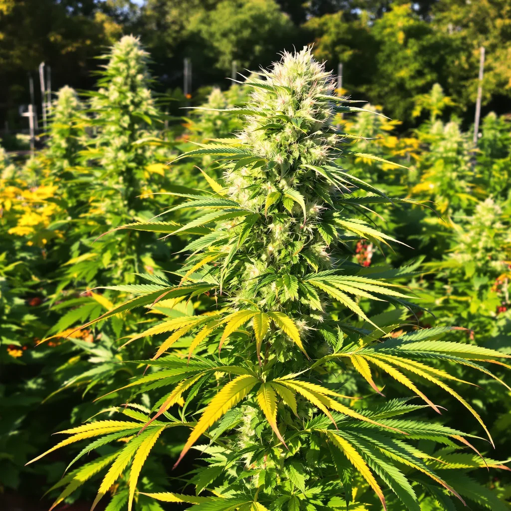 Cherry AK-47 9% indica / 91% sativa — fleur avec trichomes visibles