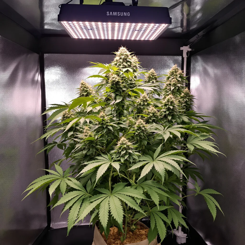 Plante de cannabis Cherry Bomb en floraison — 90-130 cm féminisée