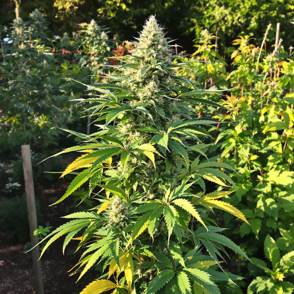 Cherry Chem 56% indica / 44% sativa — fleur avec trichomes visibles