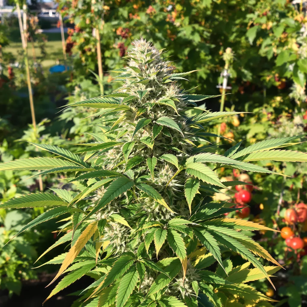 Cherry Kola 74% indica / 26% sativa — fleur avec trichomes visibles